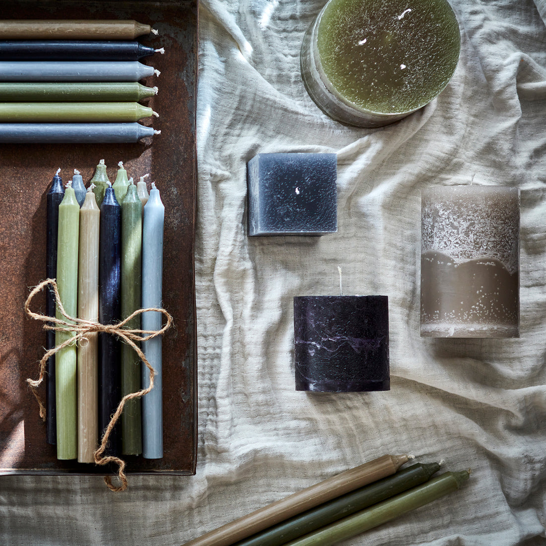 Affari COTE NORD, pilari kynttilä, musta