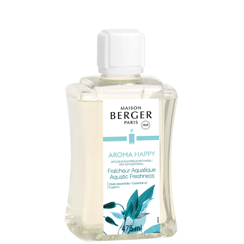 Maison Berger Aroma Happy Mist -sähköisen diffuuserin Aquatic Freshness täyttöpullo, 475ml