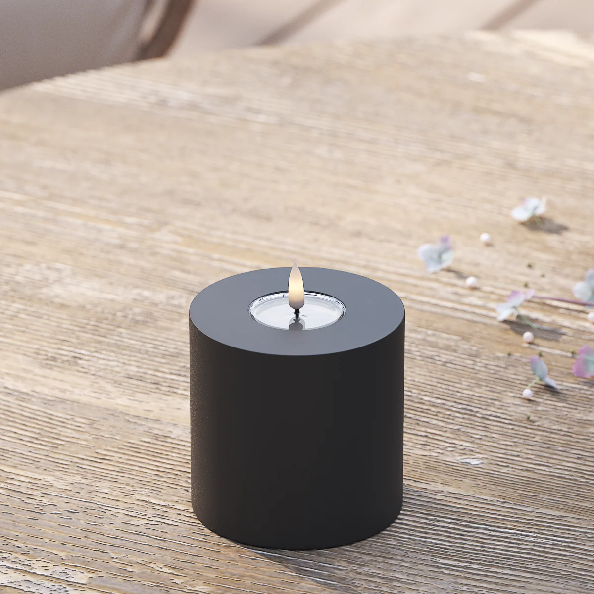 DELUXE Homeart, LED pylväskynttilä ulos, Ø 10 x 10 cm