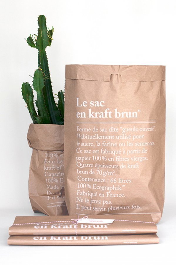 Le Sac En Papier Paperipussi Ruskea