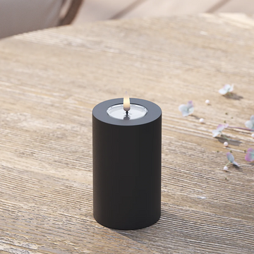DELUXE Homeart, LED pylväskynttilä ulos, Ø 7,5 x 12,5cm