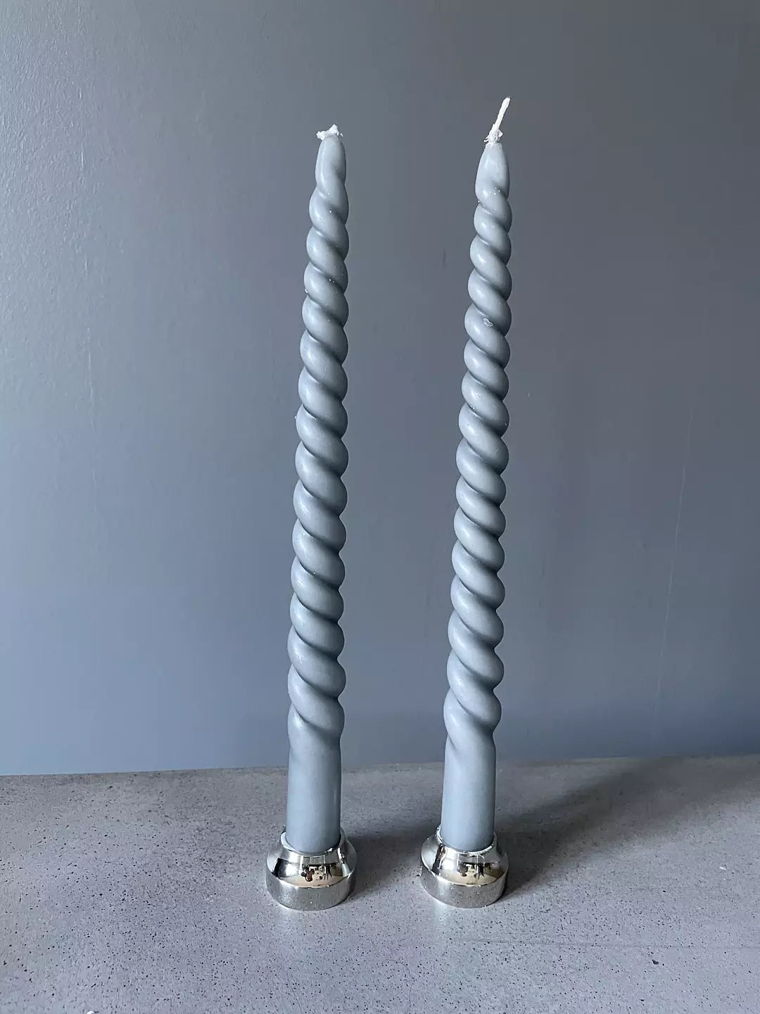 Vio Ljusfabrik kierrekynttilä 2 kpl, harmaa