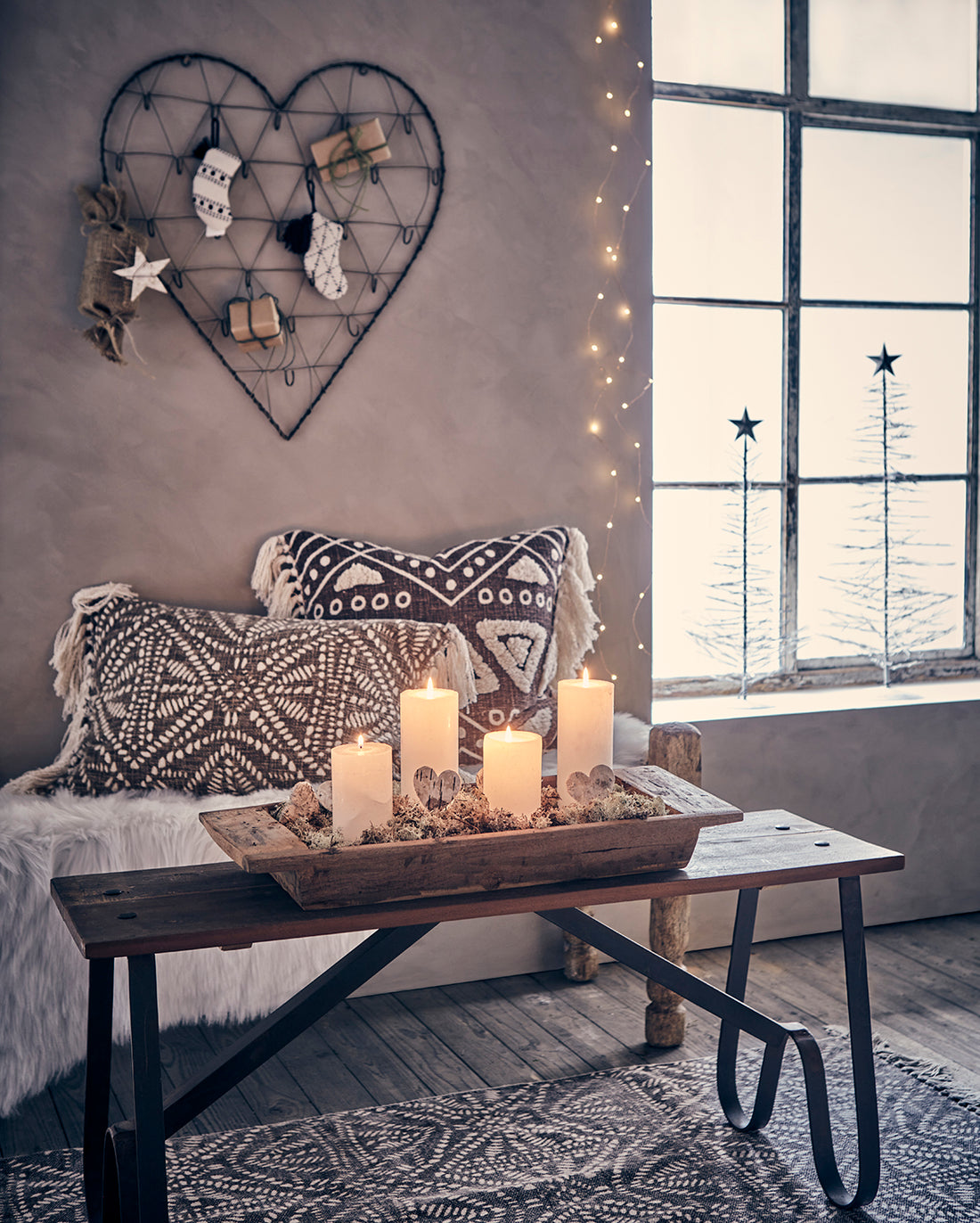 Affari COTE NORD, pilari kynttilä, ivory