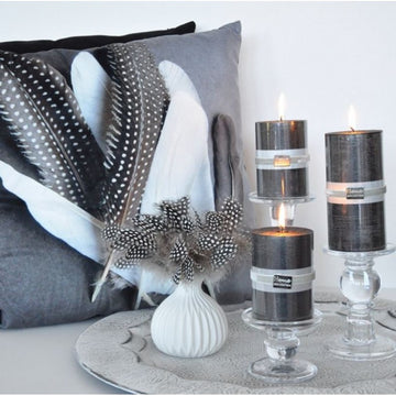 Finnmarin Pöytäkynttilä juhla 7 x 10 cm musta