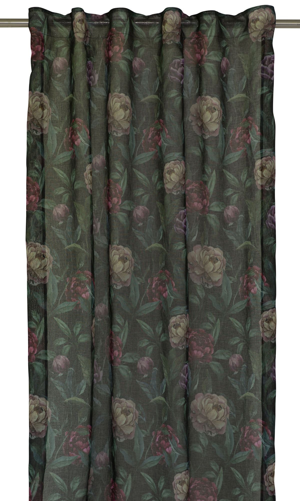 Tunnelmallinen pioni verho 2 kpl 130x240 cm