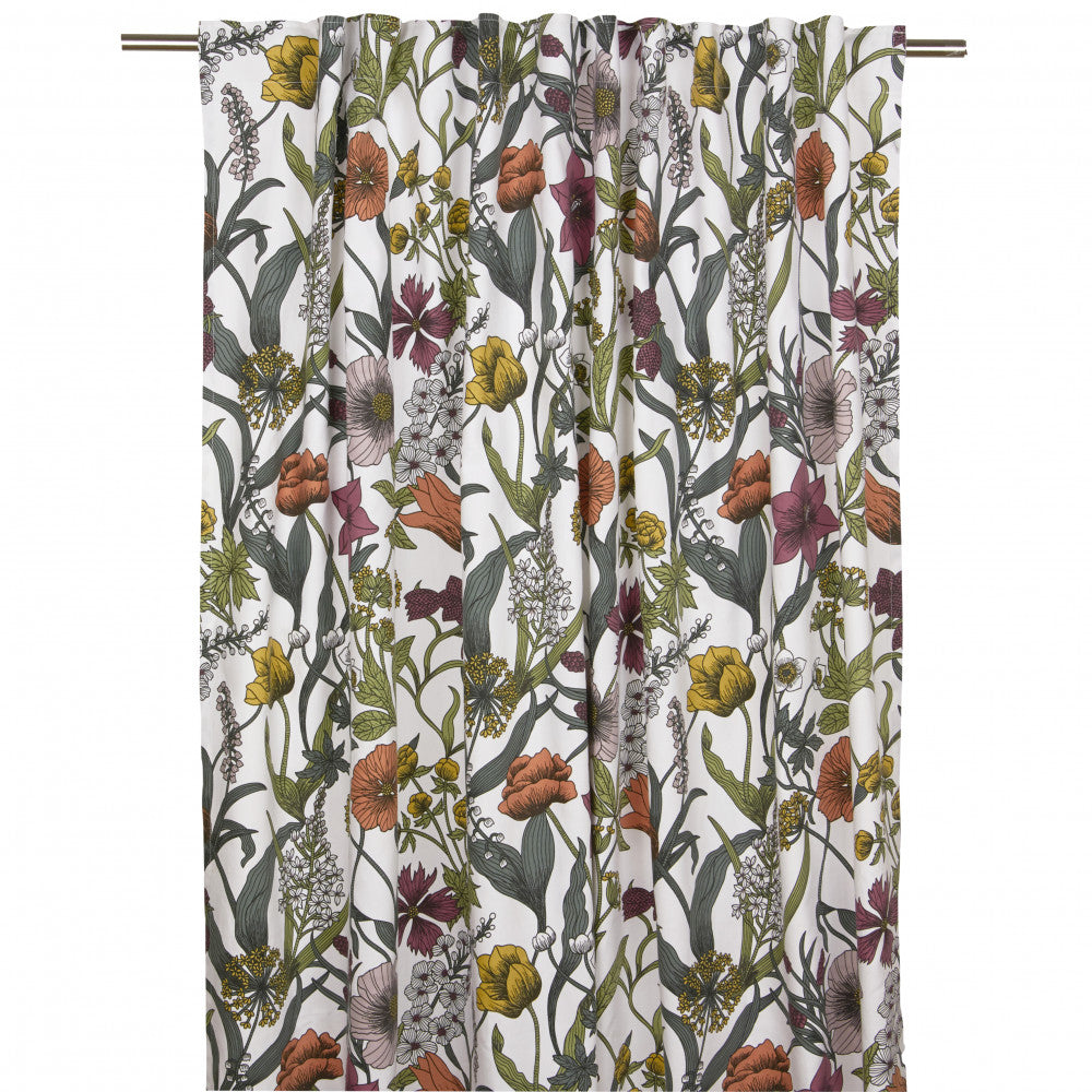 TESS kukkaverho 2 kpl 145x245 cm kaksi väriä