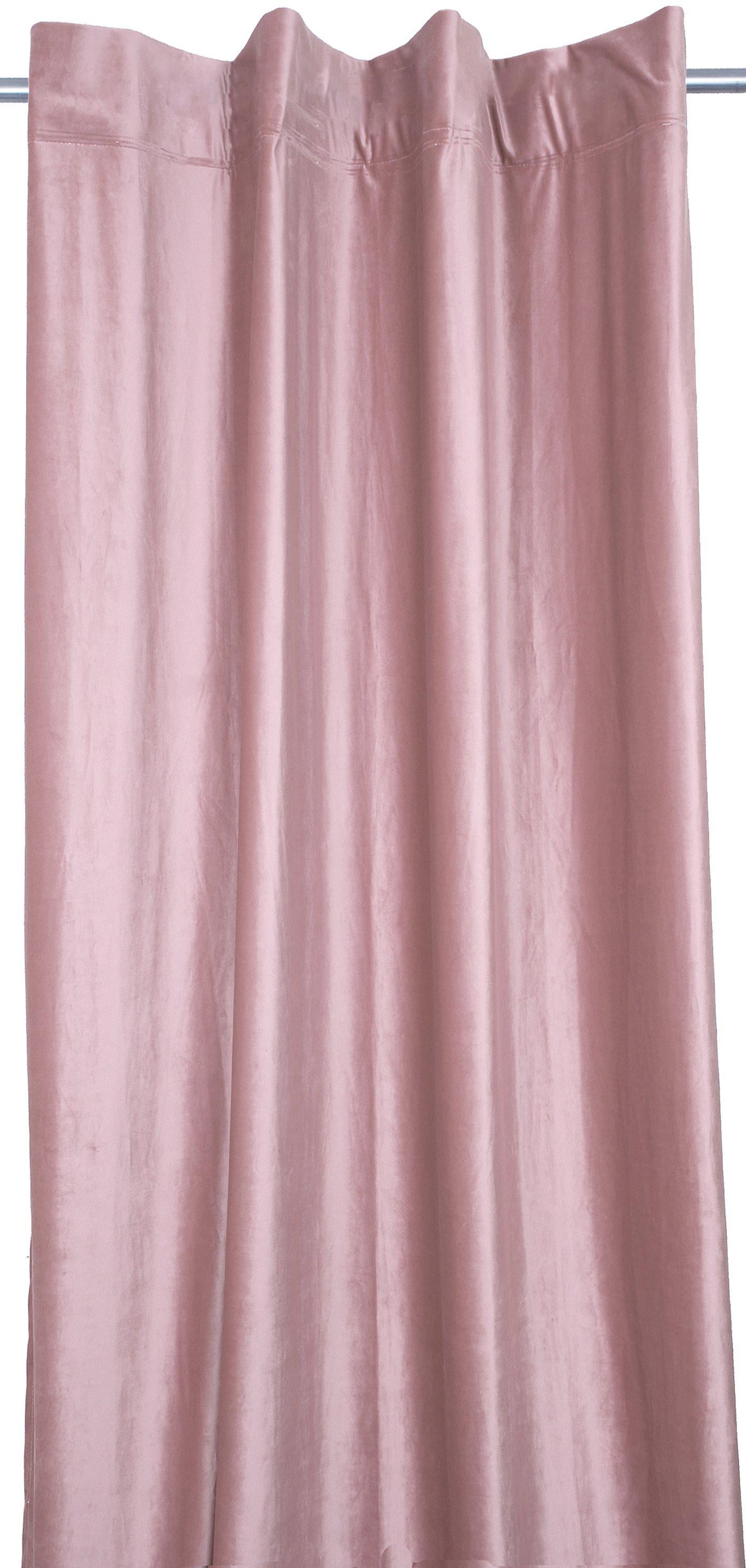 Johanna samettiverhot 2 kpl 140x240 cm Roosa