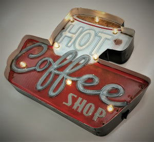 Valokyltti Hot Coffee Shop